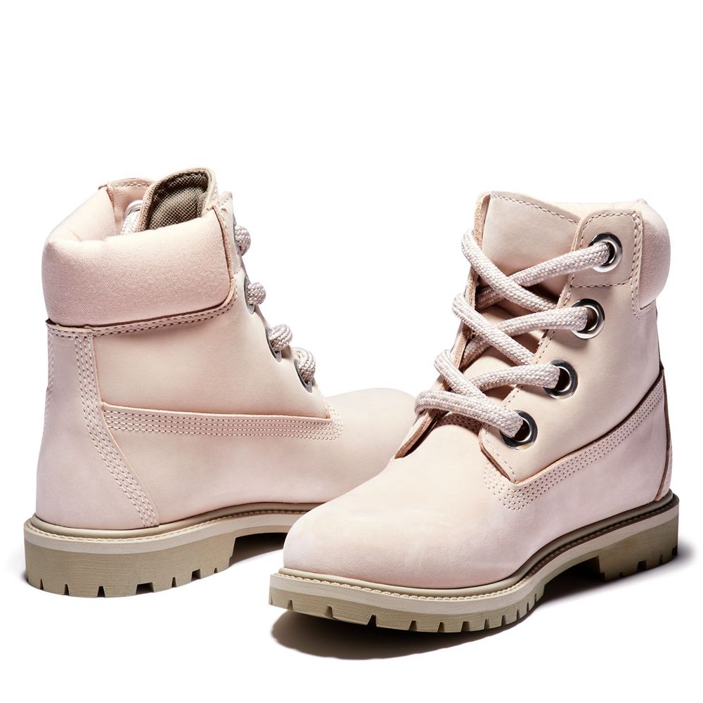 Timberland 6-Inch Μποτακια Γυναικεια Ροζ - Heritage Waterproof - Greece 3625901-AD